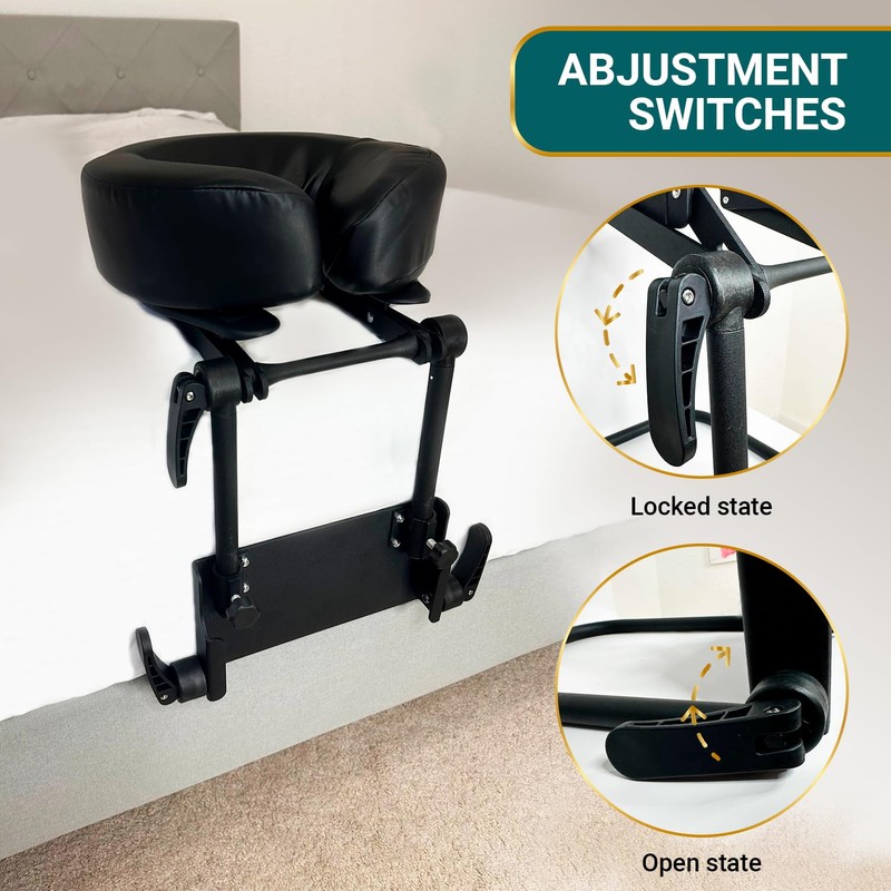 EASY SPA Home Mattress Top Massage Kit Adjustable Headrest with