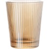 Sizikato Set of 4 Classic Vertical Stripes Clear Tumbler, 8-Ounce