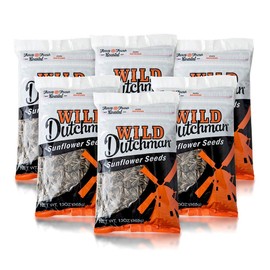 Wild Dutchman | Roasted Sunflower Seeds | Mouth Friendly Recipe for All Day Snacking | Original 13 oz (Pack of 6)