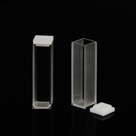 Hopbucan Quartz Cuvette, Spectrophotometer CuVettes 10 mm Path Length, 45 mm Height, 3.5 ml Capacity, Pack of 2