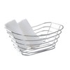 Simplify Wire Towel Basket| Dimensions: 12.1" x 7.5" x 5.1"|