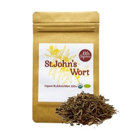 100%オーガニック セントジョーンズワート / St. John's Wort 100g セイヨウオトギリソウ Hypericum Klamath weed Goatweed ヒペリシン ヒペルフォリン 注意力 多動 リラックスサポート スキンケア ハーブサプリ (50g)