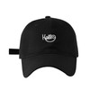 COTIDI Mens 100% Cotton Baseball Cap Adjustable Hello, black