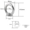 TIOMIOSEA Ring Nut M12, 304 Stainless Steel Threaded Eye Nut