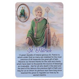 Saint Patrick Card with Colour Medal and Text