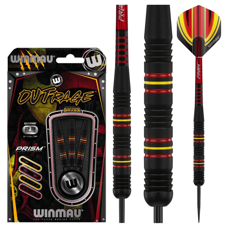 Winmau Outrage 2 Brass Darts 23 g