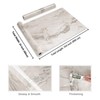 CRE8TIVE Wide 24"x354" Glossy Beige Silver Marble Wallpaper Self Adhesive