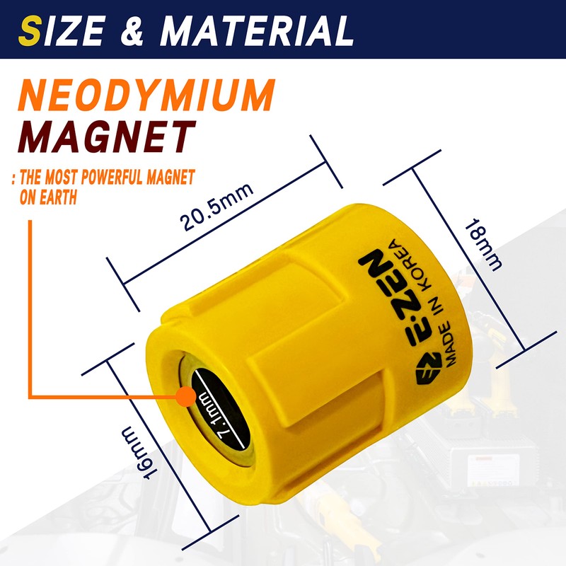 E-Zen Korea Bit Magnetiser/Demagnetiser Rings 2 Pcs. Made In Korea.