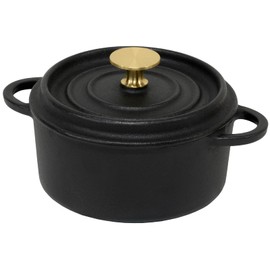 Ikenaga Iron Cocotte Pot, 3.9 inches (10 cm), Cast Iron, Oven Compatible, Stew, Curry