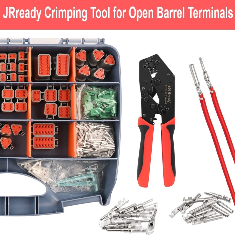 JRready ACT-SY-16DT-S Deutsch Crimp Tool - Crimping Tool for Deutsch