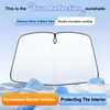 Windshield Sun Shade for 2018-2024 Toyota Camry Accessories Foldable Front