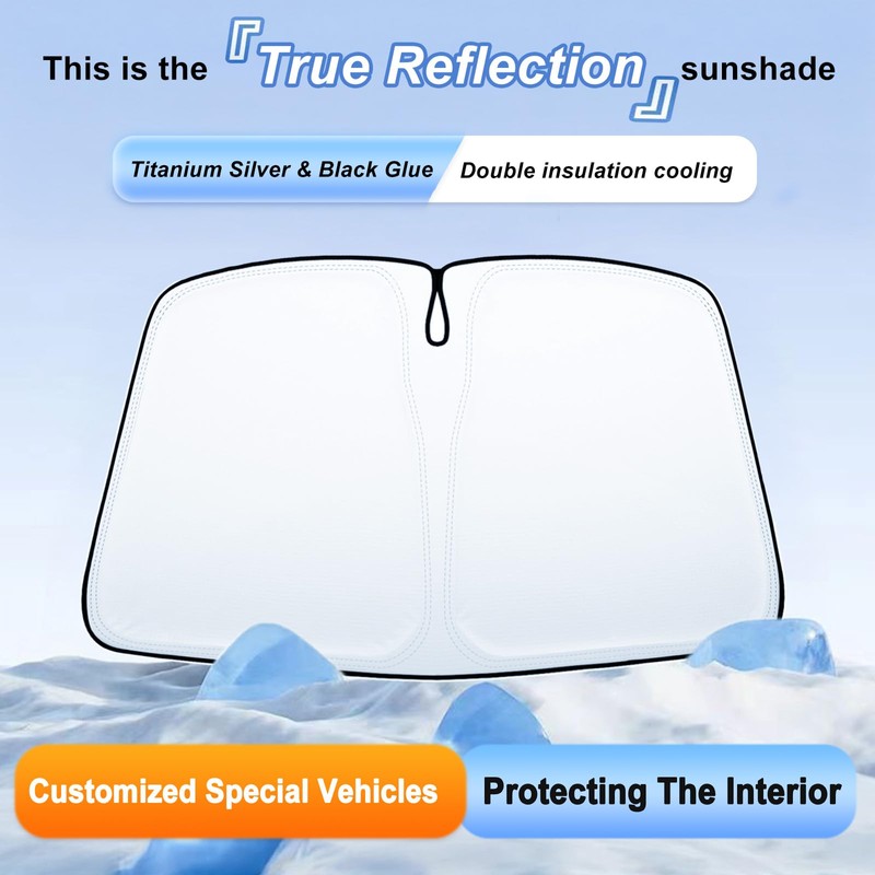 Windshield Sun Shade for 2018-2024 Toyota Camry Accessories Foldable Front