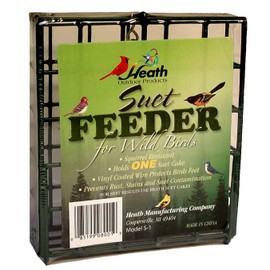Heath Outdoor Products S-1-8 Single Hanging Suet Feeder , Green