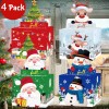 4 Pack Christmas Money Box for Cash Gift Pull, Surprise