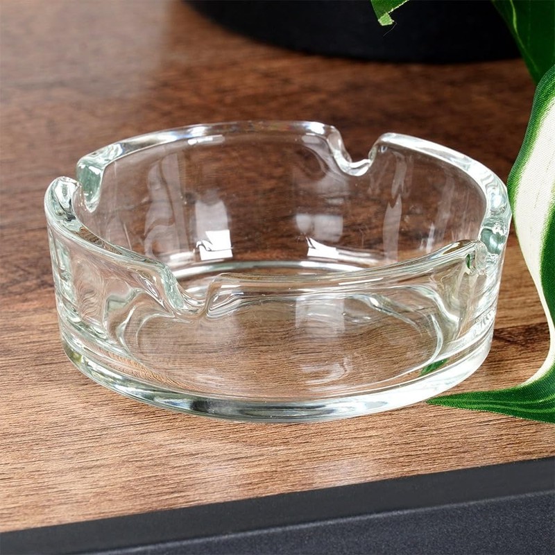 Aschenbecher Zigarettenbecher Tischaschenbecher aus Glas 8 cm 2 Stk.