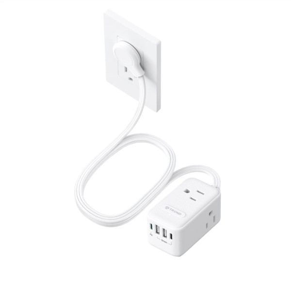 TROND 20W USB C Travel Power Strip - Ultra Thin