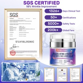 2025Latest Neck Firming Cream:[30+ SGS Certified][Used by Over 1M Fans]Anti-aging Neck & Face Tightening Cream,Lifting Moisturizer & suitable for face,neck and upper chest,1.7 fl oz.for Women&Men,3PC