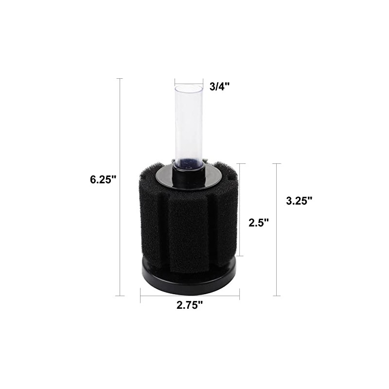 AQUANEAT Aquarium Bio Sponge Filter Breeding Fry Betta Shrimp Nano