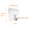 Pagabach 6 Pack Self Adhesive Wall Hooks Transparent Seamless Coat