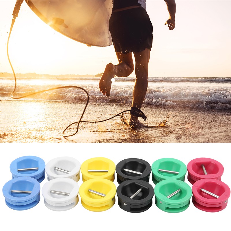 Surfboard Leash Plugs Longboard Leg Foot Rope Round Cup Deck