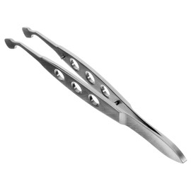 BIUDECO Tweezers Eyebrows Lash Tweezers Curved Eyelid Forceps Women Beauty Tool Metal Eyelid