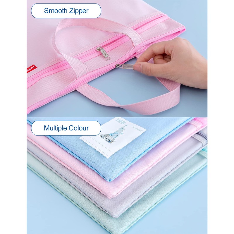 A4 Document Bag Zip Bag Nylon Mesh Bag Waterproof Double