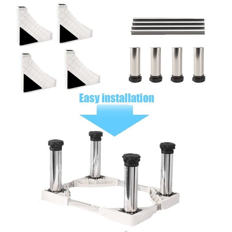 SSEHCWAN Washer and Dryer Stands, Washing Machine Stand Base Adjustable