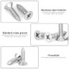60 Pcs M4 x 45mm 304 Stainless Steel Self-Tapping Screws,