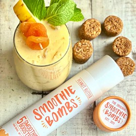 Smoothie Bombs Blender Boosters - Peanut Butter Mix, Smoothie kit, Superfoods, Maca powder, Gluten-Free, Dairy-free, Vegan (5 Bombs Per Tube)