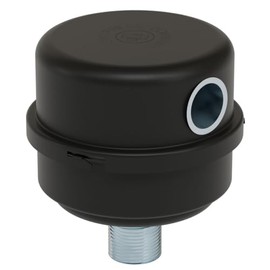 Solberg FS-10-050™ Inlet Compressor Air Filter Silencer, 1/2" MPT Outlet, 4-1/8" Height, 4-1/8" Diameter, 12 SCFM, Made in the USA