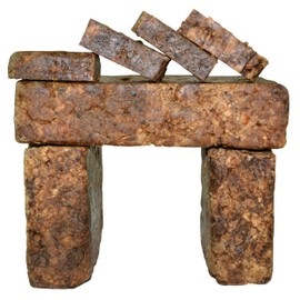 Raw African Black Soap 1 lb. Bar From Ghana 100% Pure Natural Acne Treatment, Aids Eczema & Psoriasis Therapy, Dry Skin, Scar Removal, Pimples and Blackhead, Face Scrub & Body Wash