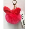 Monoa Women's Key Holder, Accessories, Cute, Rabbit Ears, Fake Fur