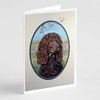 Caroline's Treasures Irish Water Spaniel Greeting Cards and Envelopes Pack