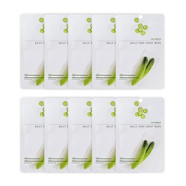 Pack of 10] EUNYUL Daily Care Facial Sheet Mask Pack Cucumber x 10ea Korean Skincare Hydrating & Nourishing & Natural Ingredients for All Skin Types