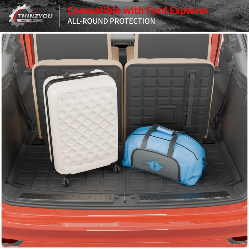 Thinzyou Cargo Mat Compatible with 2020-2025 2026 Ford Explorer Trunk