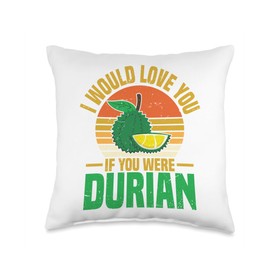 Tropical Durian Fruit Lover Durian Mix Powder Durian Throw Pillow