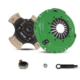 Clutch Kit Set works with Integra Civic Si Del Sol Cr-V Gs Ls Ex Lx Type R Gs-R VTEC Special 1994-2001 1.6L L4 1.8L l4 GAS DOHC (Flywheel Spec: .112+; 4-Puck Disc Stage 3)