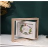 JOSON Rotating Photo Frame, Antique Rotating DIY Desktop Floating Photo