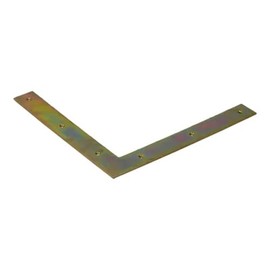 300mm x 300mm x 40mm Corner L Shape Plate, Flat Angle Bracket Plates Connector 4mm Thick Yellow Zinc Plated Steel NA4 (Pack of 1) K11ABC