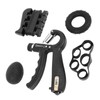 5Pcs Grip Strengthener Trainer Kit Hand Exercise Ball Finger Trainer