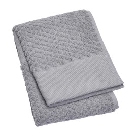 Nishikawa TT29170620 Newmine Face Towel, 13.4 x 29.5 inches (34 x 75 cm), Washable, 100% Cotton, Plush, Highly Absorbent, Soft Texture, Popopoko, Made in Imabari, Gray