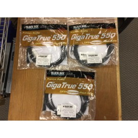 BLACK BOX GigaTrue 550 CAT6 Patch Cable 24 AWG 550 MHZ 10' EVNSL6740010 Lot of 3