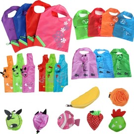 Shopping cart collection (small quantity printing possible) Foldable portable shopping cart Market cart Printing Promotional shopping cart Strawberry Shopping Cart Strawberry Shopping Cart (Color Random) 8ea