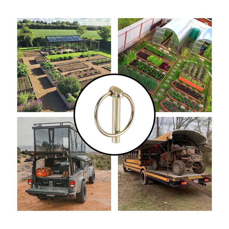 10 Pcs Lynch Pins, Metal Lock Cotter Pins Fasteners for