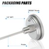 MEANLIN MEASURE 1/2" NPT Bimetal Thermometer for hot Water, boilers,