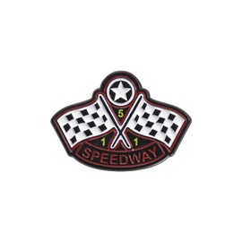 coadipress Racing Flag Enamel Pin for Women Ladies Black and White Checkerboard Badge Brooch Race Car Gift Checkered Flag Jewelry for Racing Lover Clothing Hats Bags Decoration (Star)