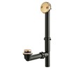 Artiwell 1-1/2'' Black Tubular Bath Drain Kit with Tip-Toe Bath