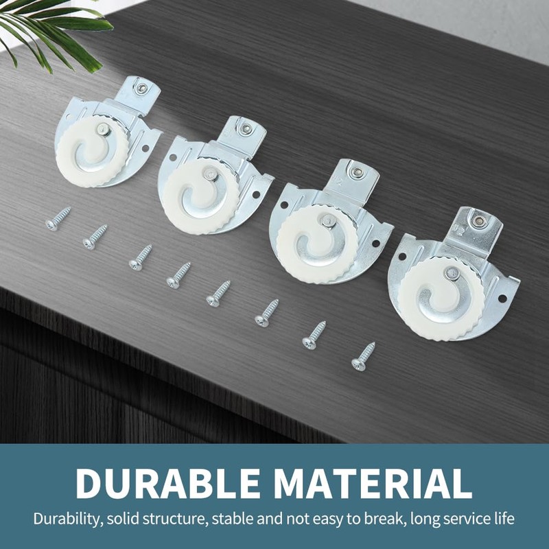 CALIDAKA 4PCS Sliding Wardrobe Door Hardware Roller Kit,Sliding Closet Door