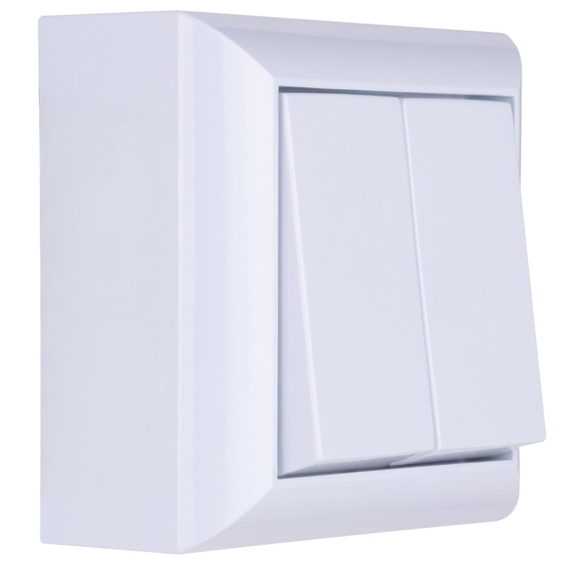 REV PlanoLuxe 0511462777 Surface-Mounted Series Switch White