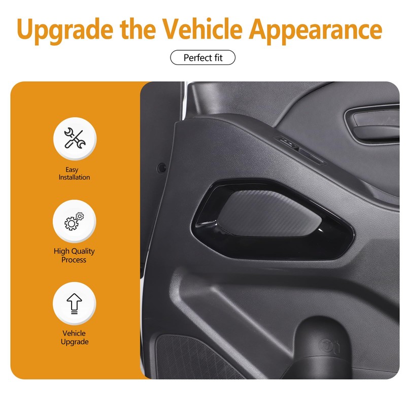 Bekantogy 2PCS Inner Door Panel Cover Trim Compatible with Nissan